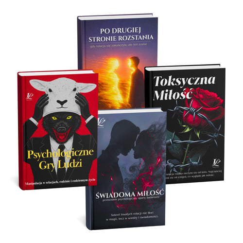 ZESTAW CZTERECH EBOOKÓW - Toksyczna Miłość + Świadoma Miłość + Psychologiczne Gry Ludzi + Po drugiej stronie rozstania